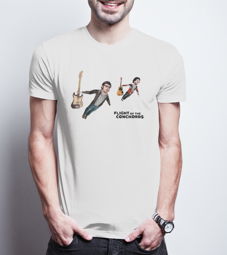 Flight Of The Conchords Guitar-Flying Duo T-Shirt