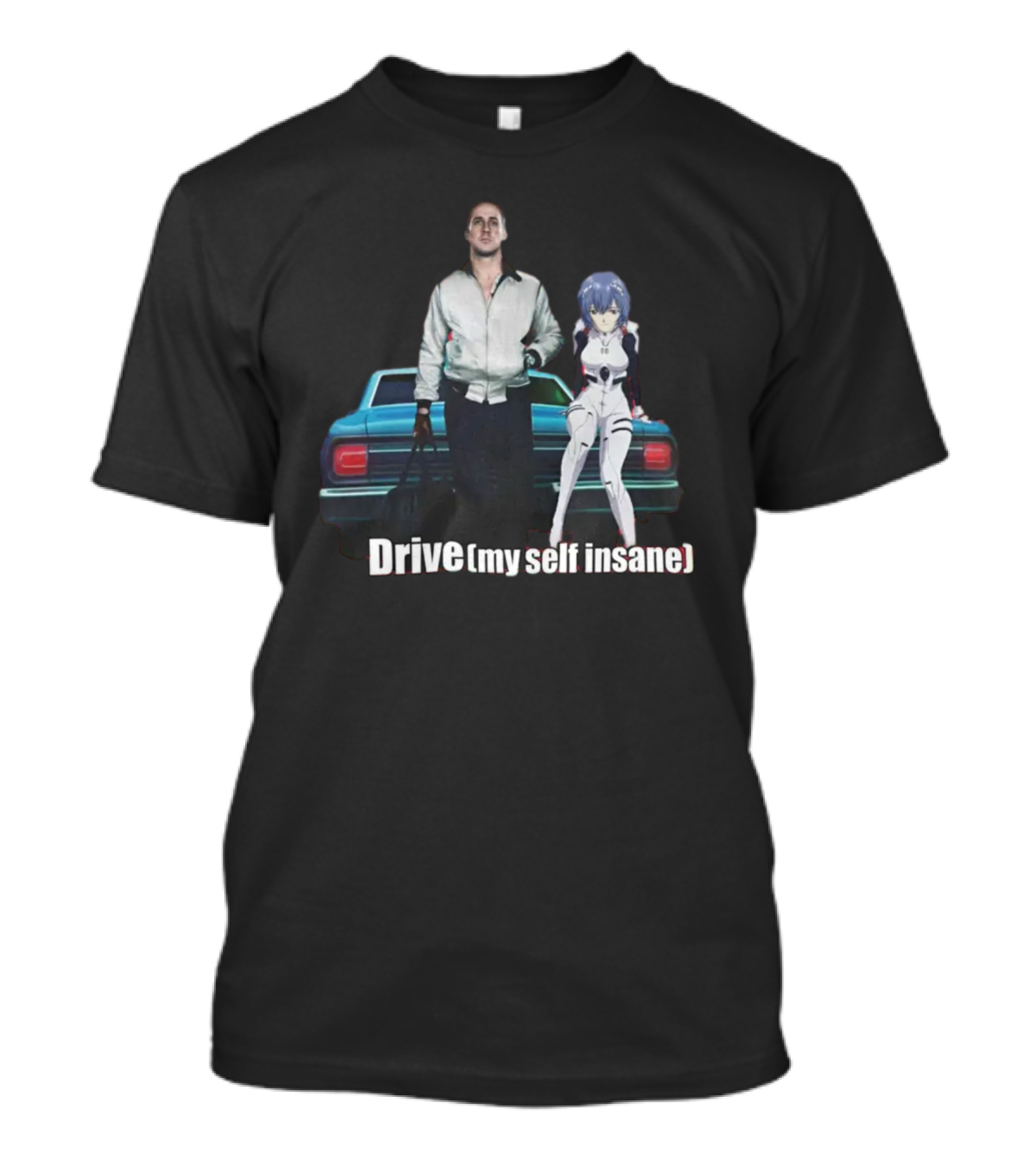 Mr. Goofy Ahh Drive Myself Insane With Anime Character And Cool Car T-Shirt