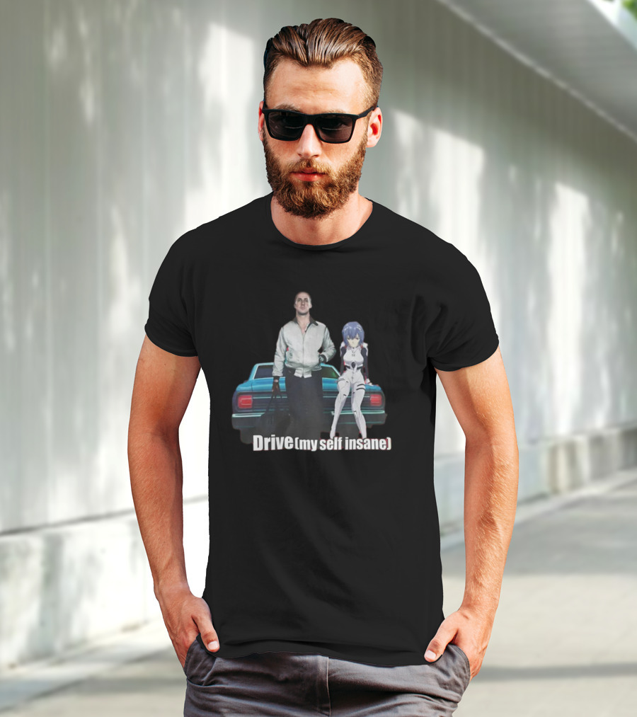 Mr. Goofy Ahh Drive Myself Insane With Anime Character And Cool Car T-Shirt