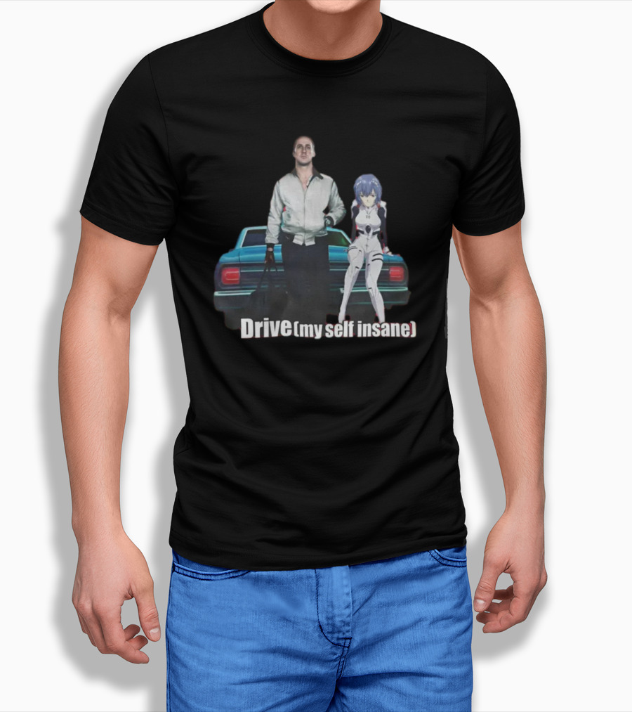 Mr. Goofy Ahh Drive Myself Insane With Anime Character And Cool Car T-Shirt
