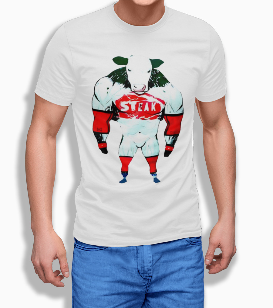 Dr Shawn Baker Steak Cow Bodybuilder T-Shirt