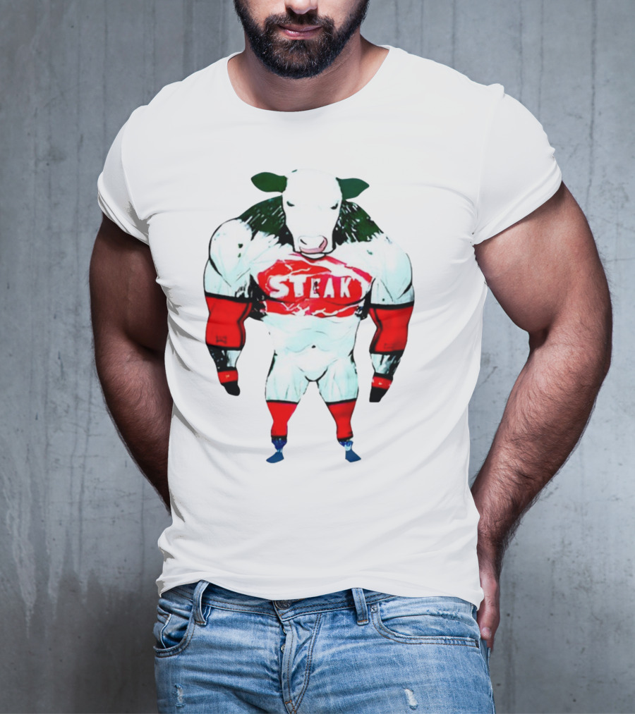 Dr Shawn Baker Steak Cow Bodybuilder T-Shirt