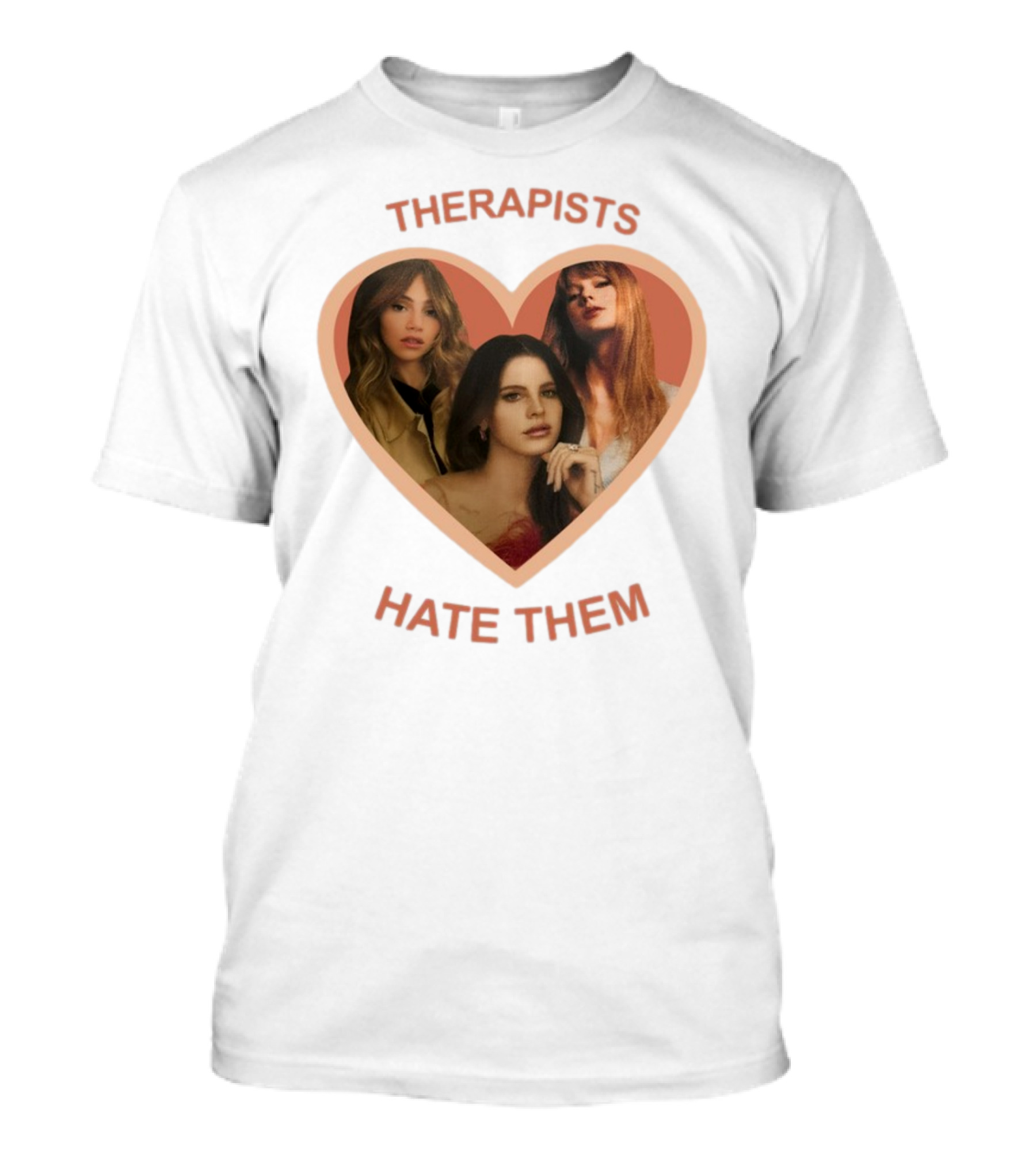 Therapists Hate Them Heart Shape Group Waterhouse T-Shirt