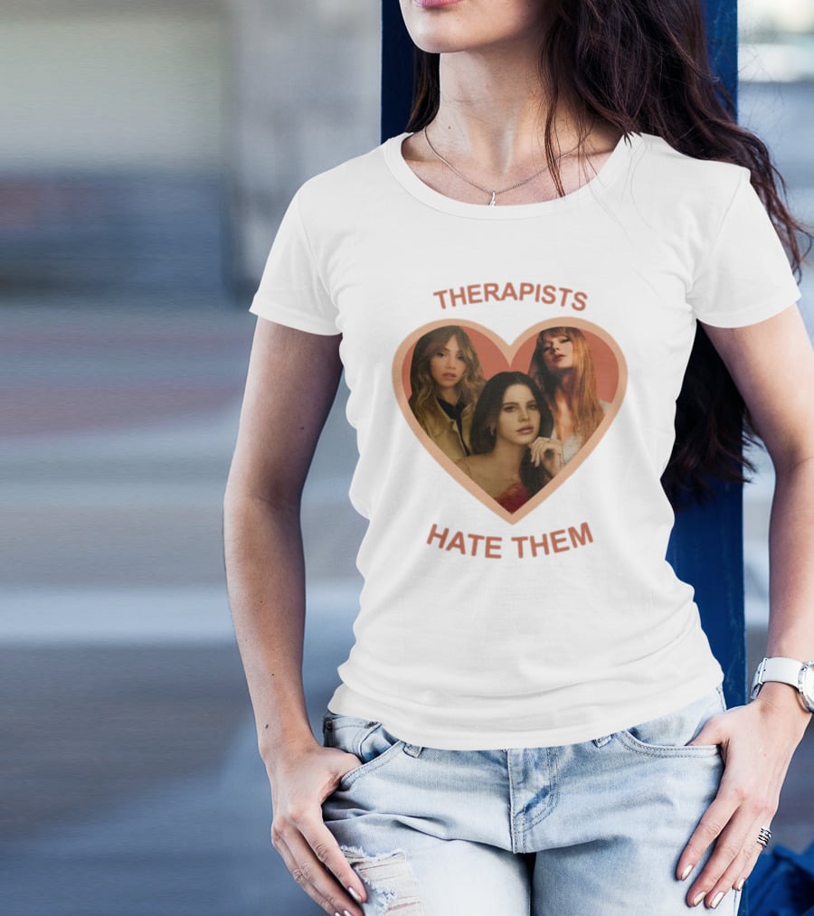 Therapists Hate Them Heart Shape Group Waterhouse T-Shirt