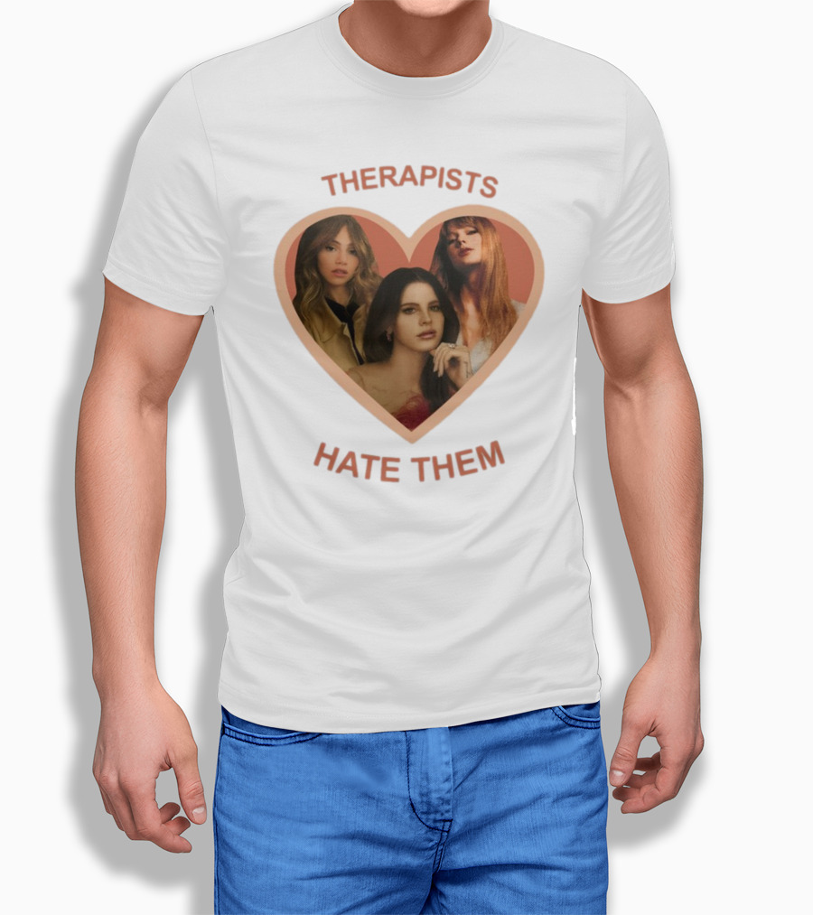 Therapists Hate Them Heart Shape Group Waterhouse T-Shirt