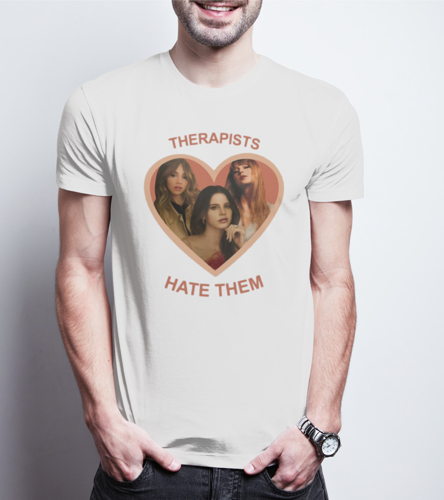 Therapists Hate Them Heart Shape Group Waterhouse T-Shirt