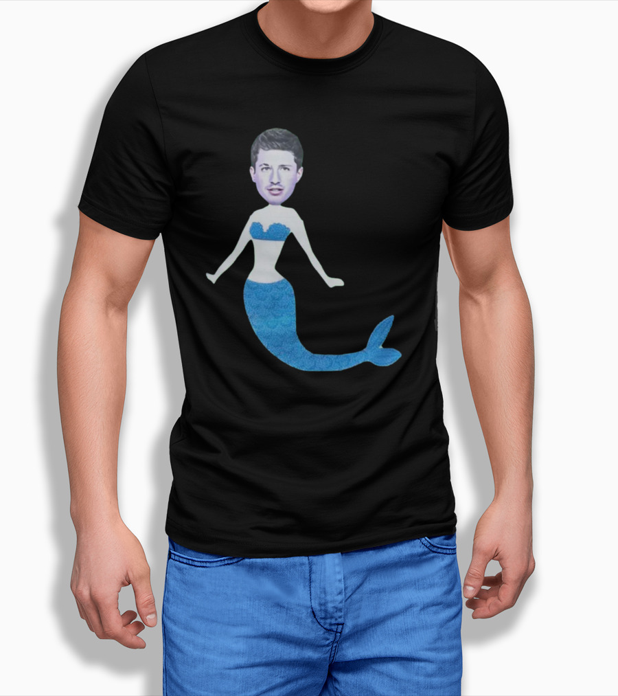 Charlie's Mermaid Head Hoodie Aquatic Vibe T-Shirt