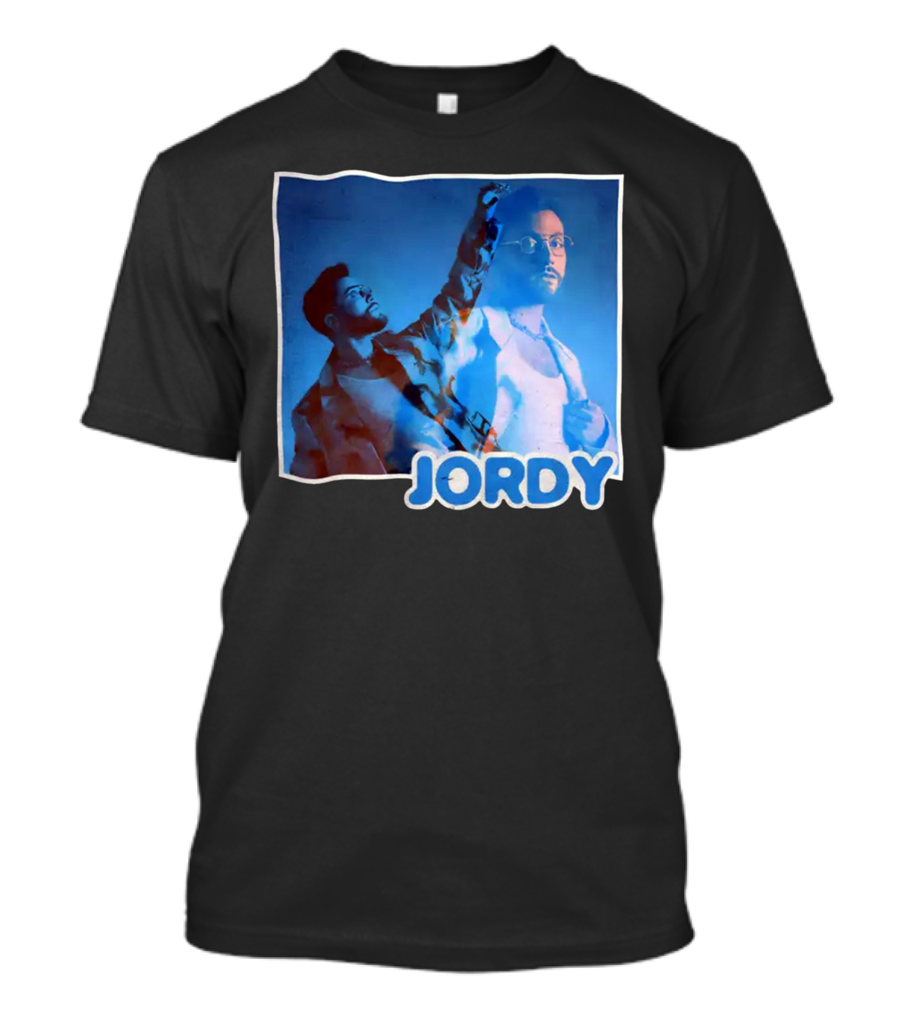 Jordy Feelin Blue Dual Portrait With Cool Tones T-Shirt