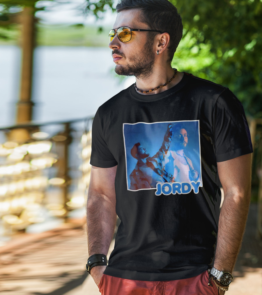 Jordy Feelin Blue Dual Portrait With Cool Tones T-Shirt