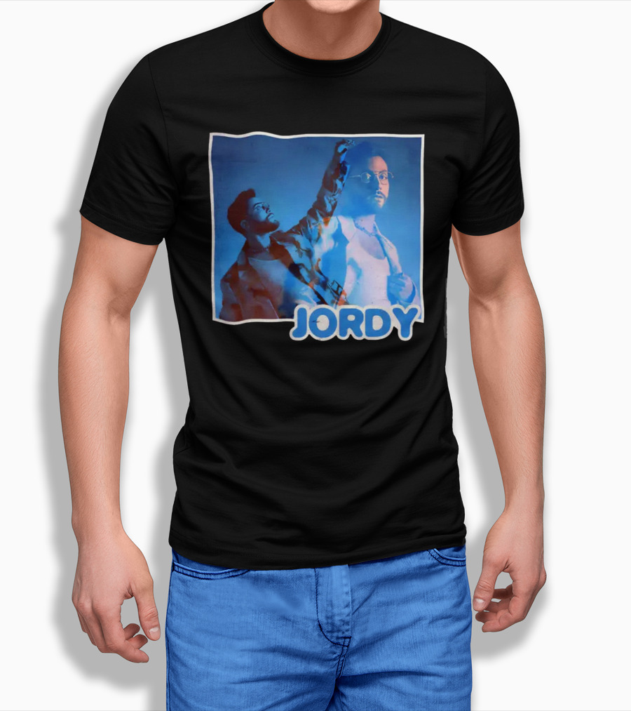 Jordy Feelin Blue Dual Portrait With Cool Tones T-Shirt