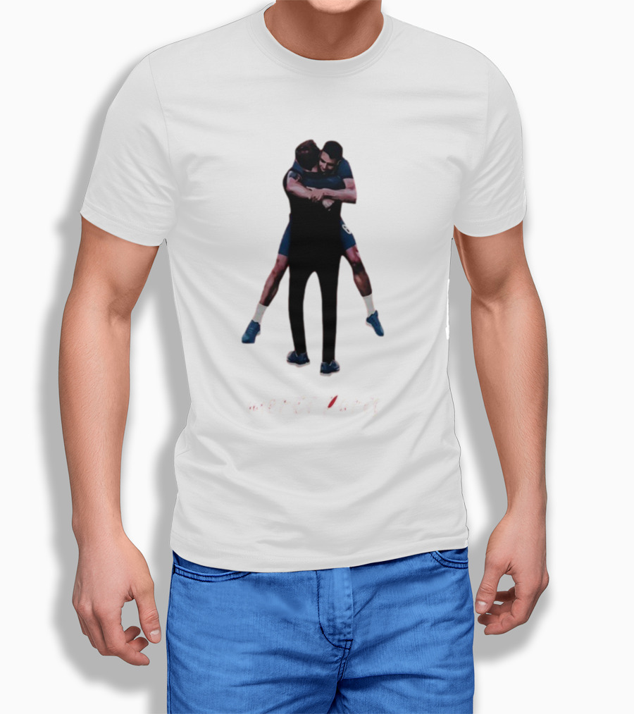 Merci Paris Soccer Celebration Hug T-Shirt