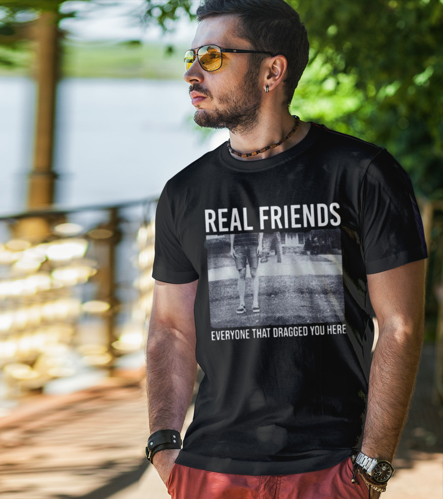 REAL FRIENDS Everyone That Dragged You Here Album Cover T-Shirt