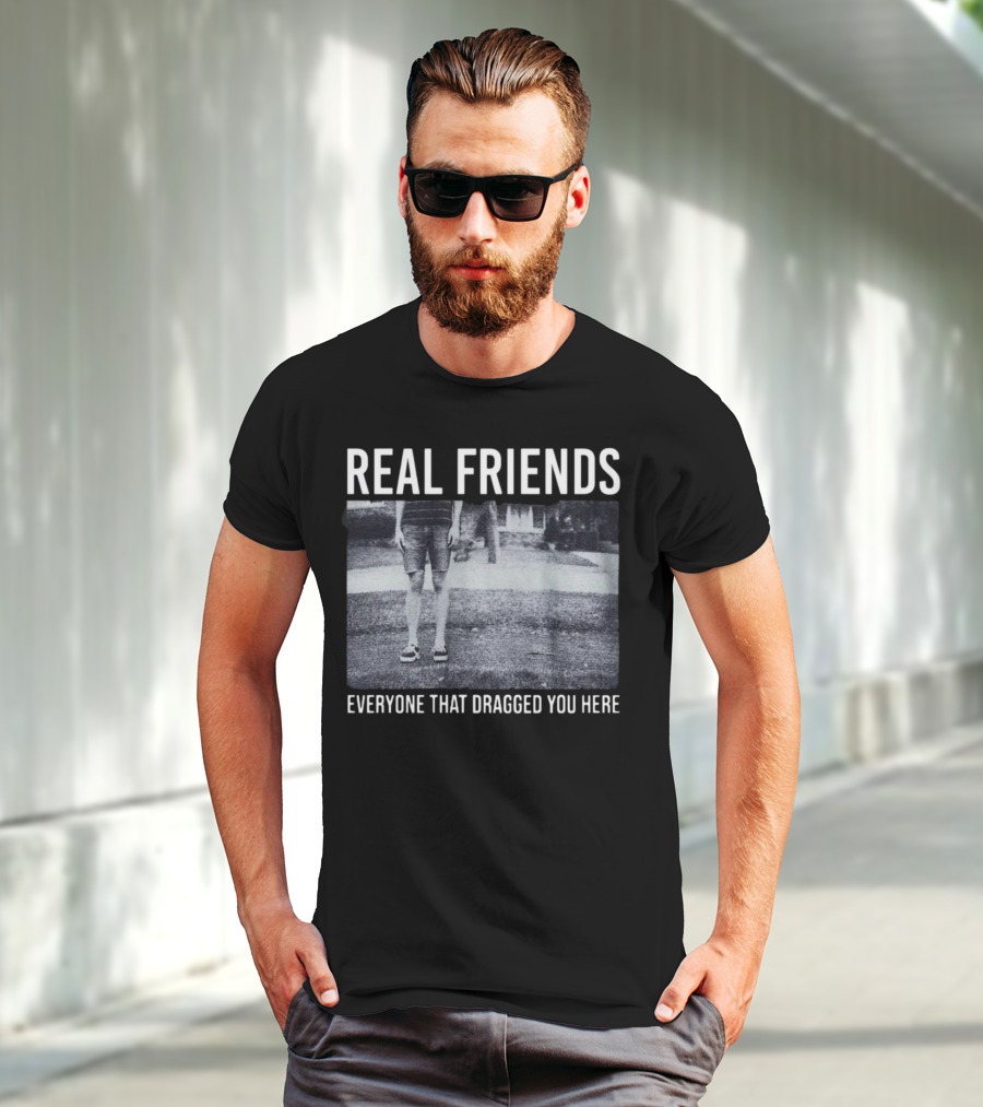 REAL FRIENDS Everyone That Dragged You Here Album Cover T-Shirt