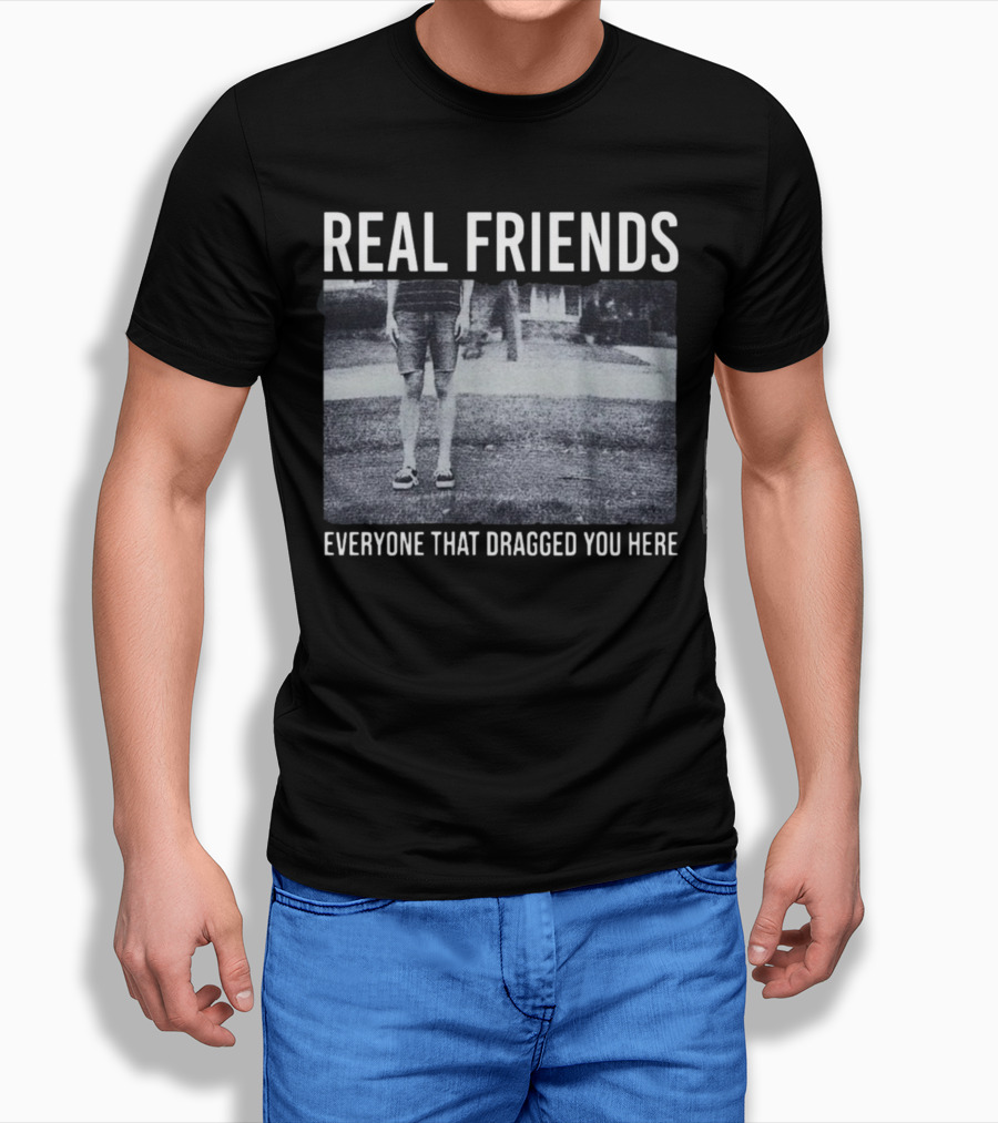 REAL FRIENDS Everyone That Dragged You Here Album Cover T-Shirt