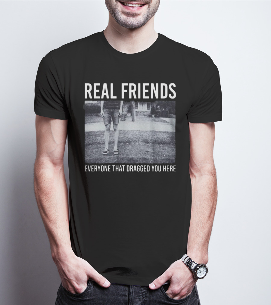 REAL FRIENDS Everyone That Dragged You Here Album Cover T-Shirt