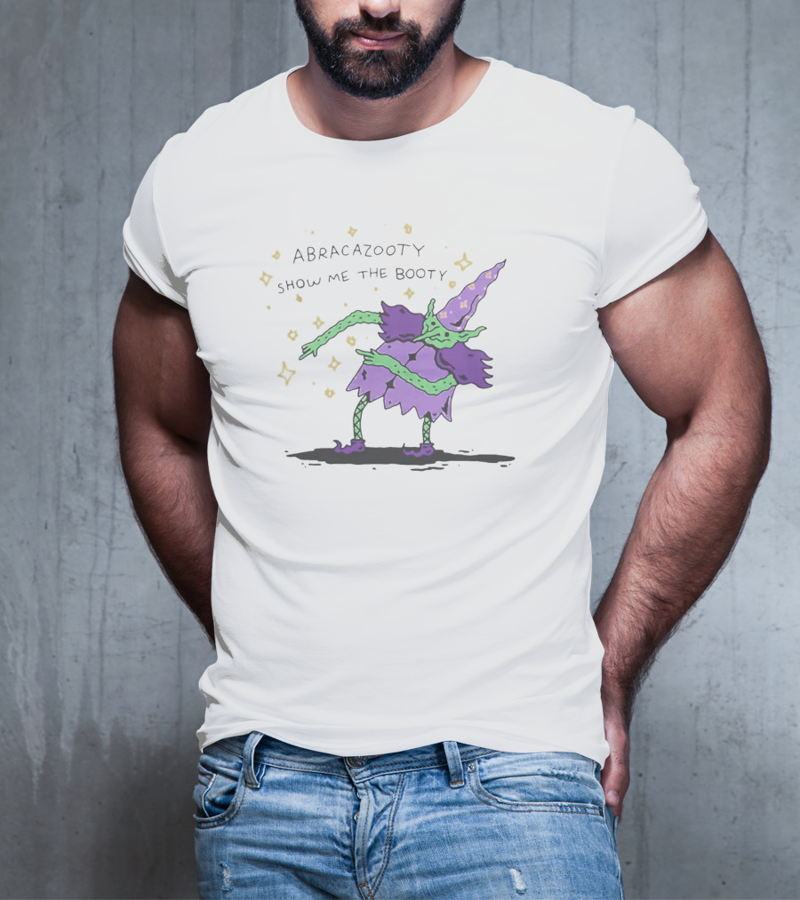 Abracazooty Show Me The Booty Wizard Dabbing With Stars T-Shirt