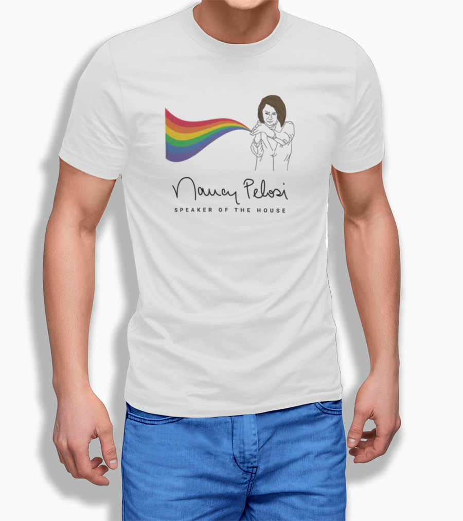 Nancy Pelosi Pride Speaker Of The House Rainbow T-Shirt