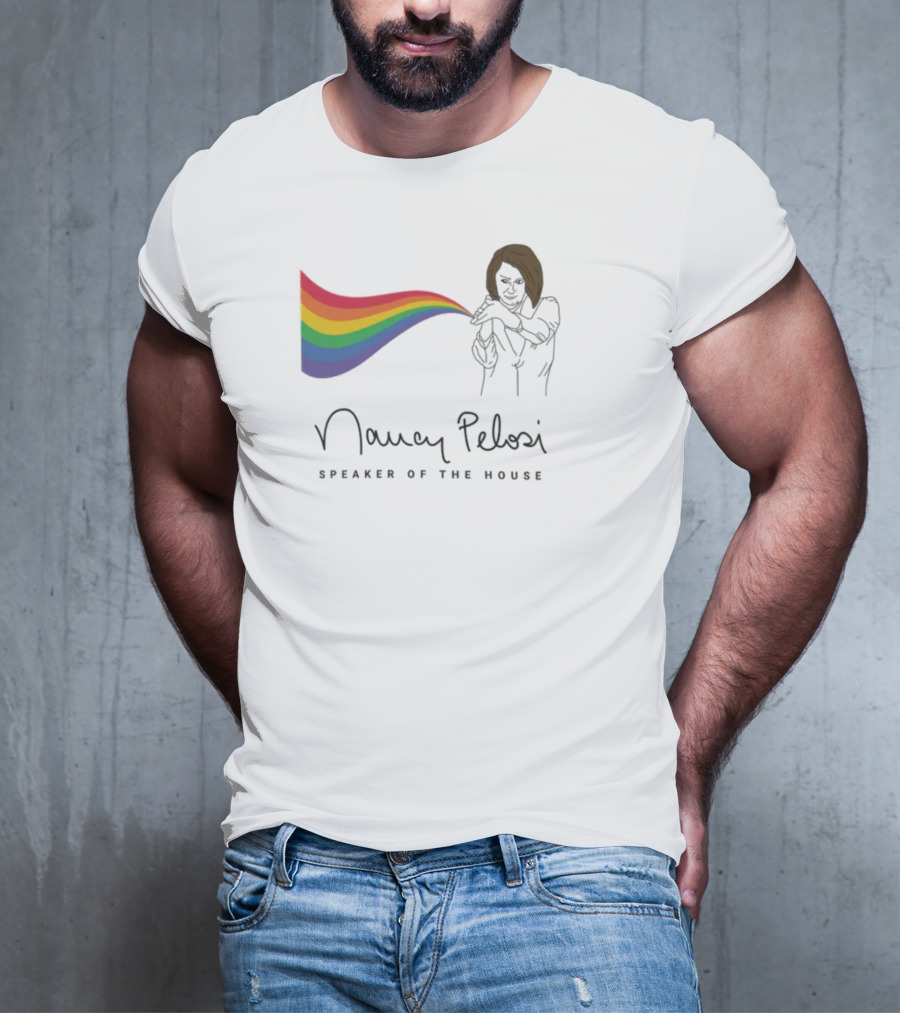 Nancy Pelosi Pride Speaker Of The House Rainbow T-Shirt