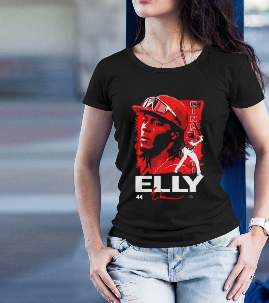 ELLY De La Cruz Cincinnati 44 Playmaker Baseball T-Shirt