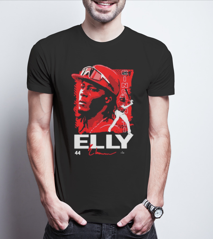 ELLY De La Cruz Cincinnati 44 Playmaker Baseball T-Shirt