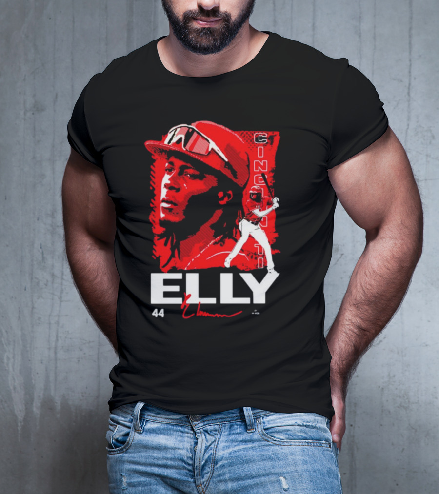 ELLY De La Cruz Cincinnati 44 Playmaker Baseball T-Shirt