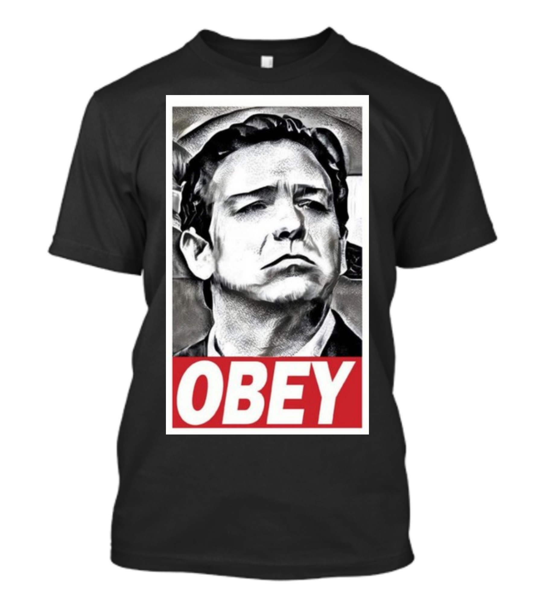 Never Desantis Obey Portrait T-Shirt
