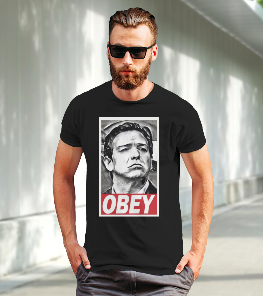 Never Desantis Obey Portrait T-Shirt