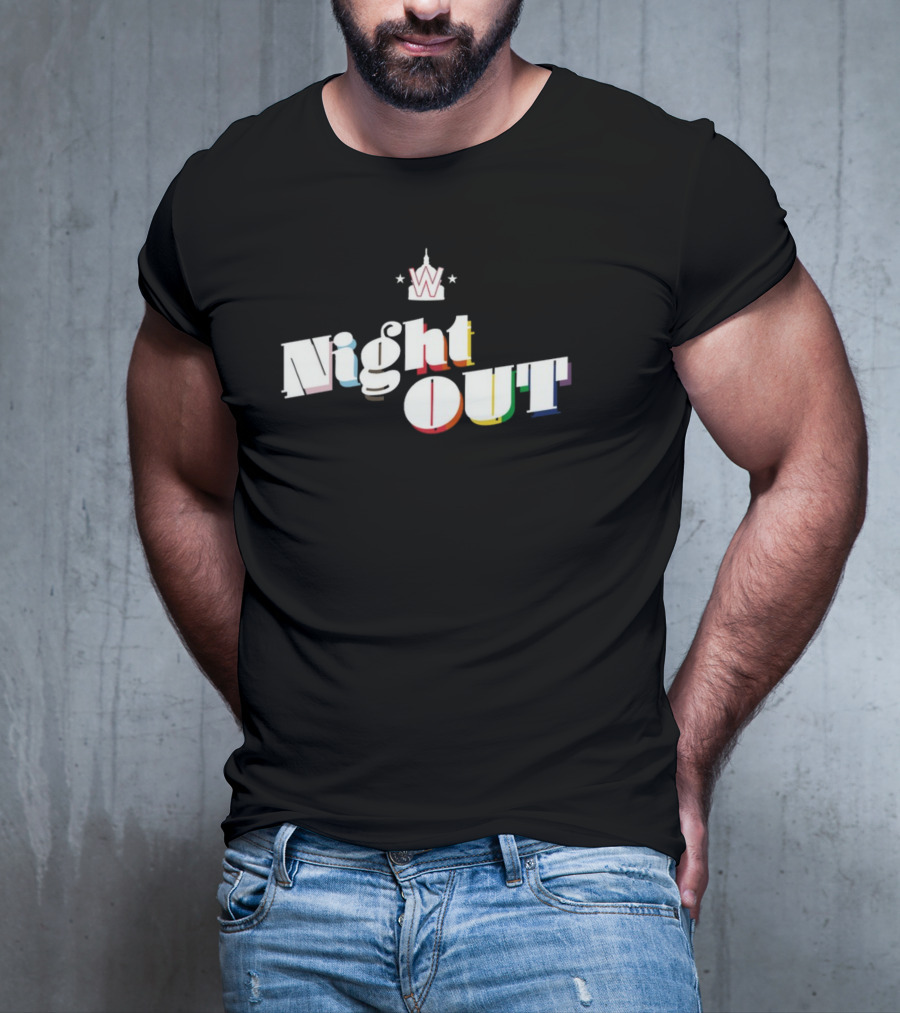 Night Out W Pride Rainbow T-Shirt