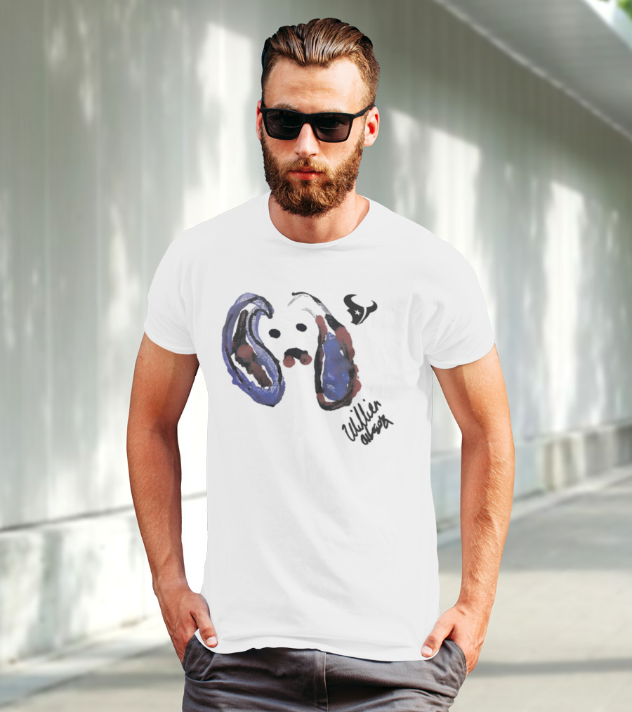 Texans Will Anderson Jr Artwork Featuring Rookie Signature T-Shirt