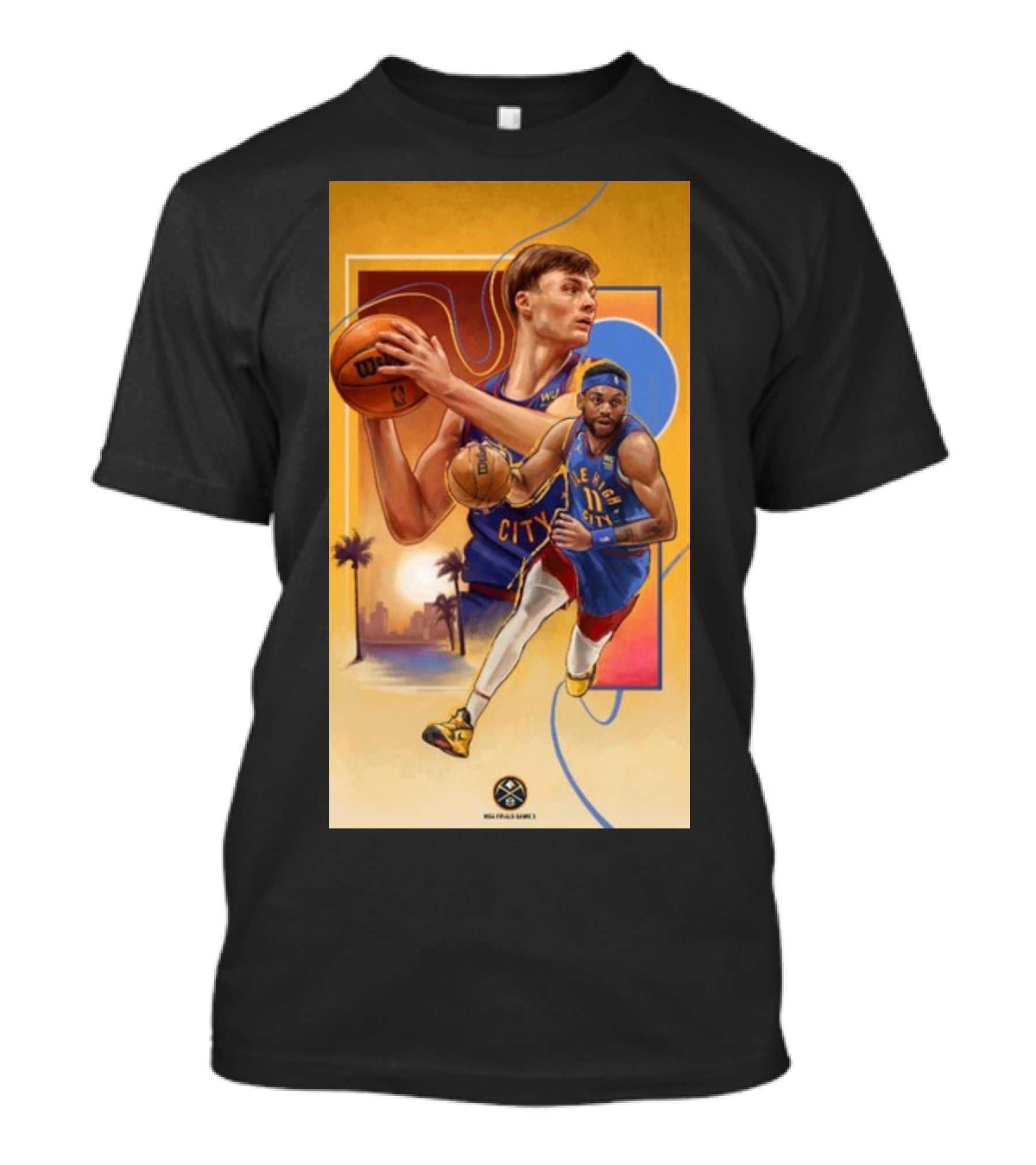 Denver Nuggets Bruce And Christian City Edition Basketball T-Shirt