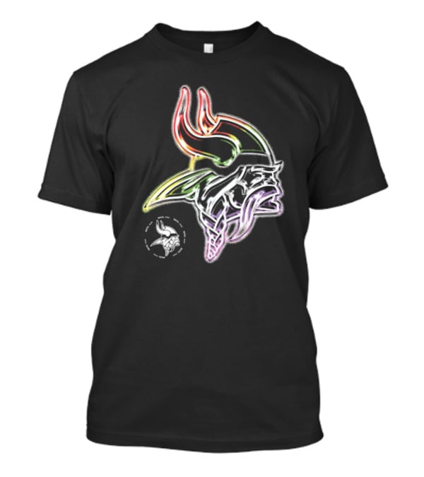 Kwesi Minnesota Vikings Skol Pride New Rainbow Viking T-Shirt