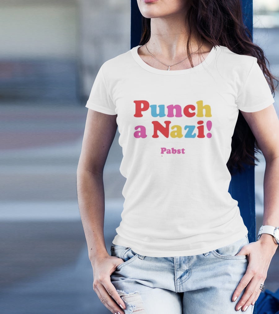 Punch A Nazi Pabst T-Shirt