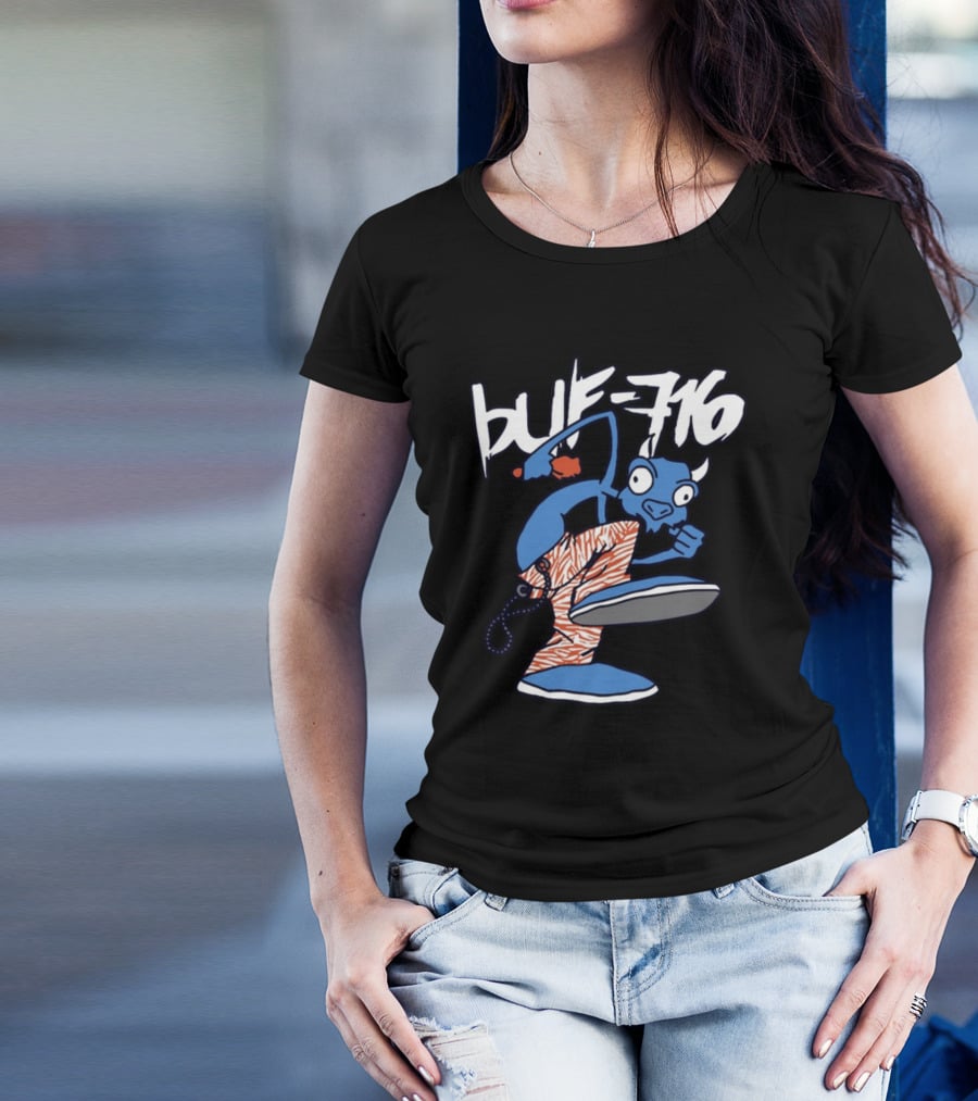 BUF 716 Martial Arts Buffalo Character T-Shirt