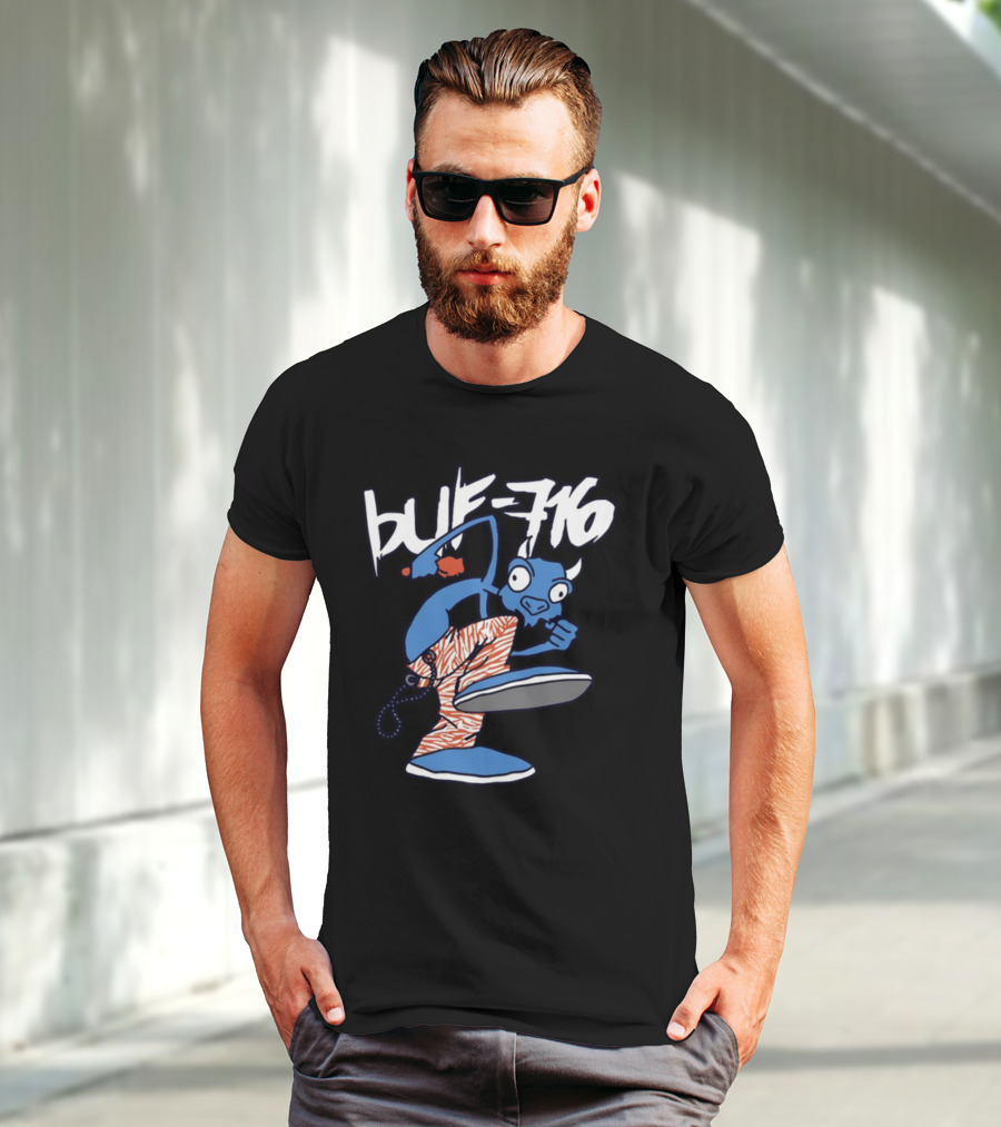 BUF 716 Martial Arts Buffalo Character T-Shirt