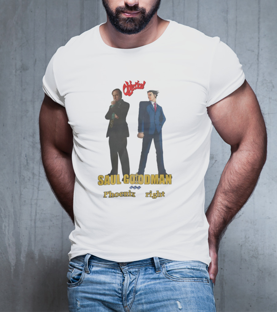 Saul Goodman Phoenix Wright Objection T-Shirt