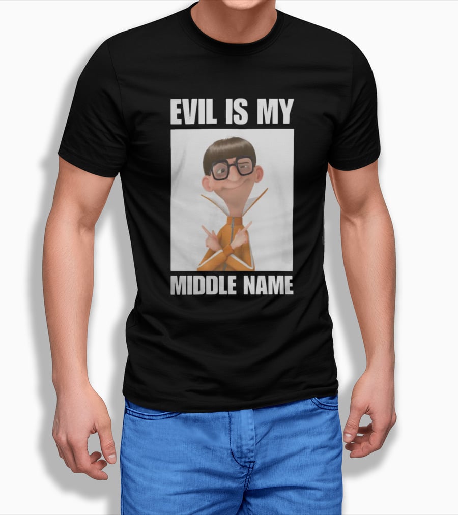 Universal Parks News Today Evil Is My Middle Name Despicable Me Character Villainous Fun T-Shirt