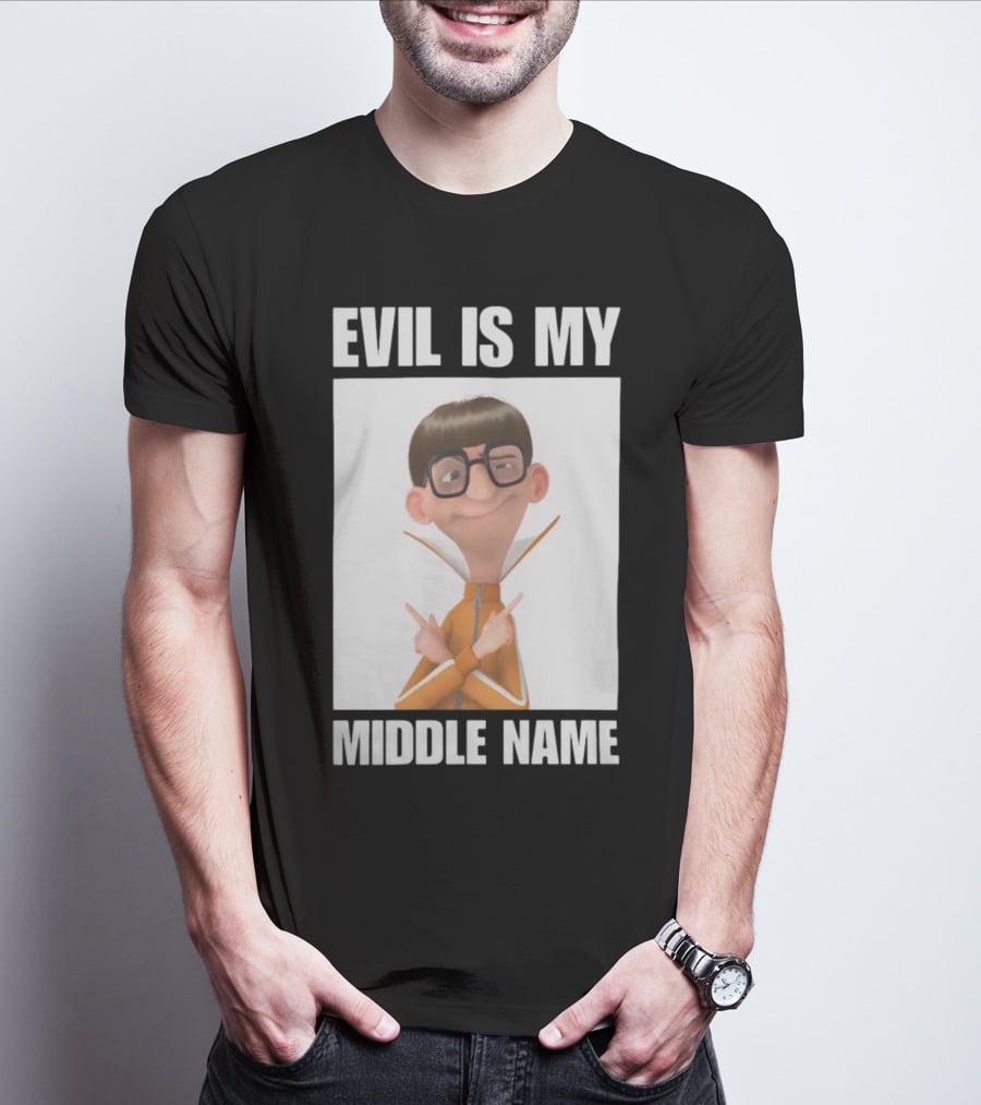 Universal Parks News Today Evil Is My Middle Name Despicable Me Character Villainous Fun T-Shirt
