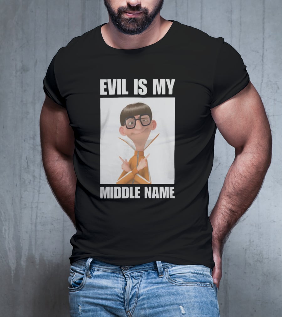 Universal Parks News Today Evil Is My Middle Name Despicable Me Character Villainous Fun T-Shirt