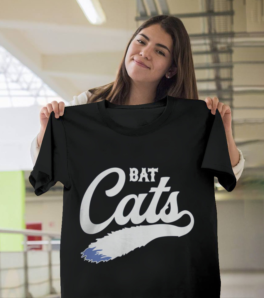Bat Cats Logo With Feather Tail T-Shirt