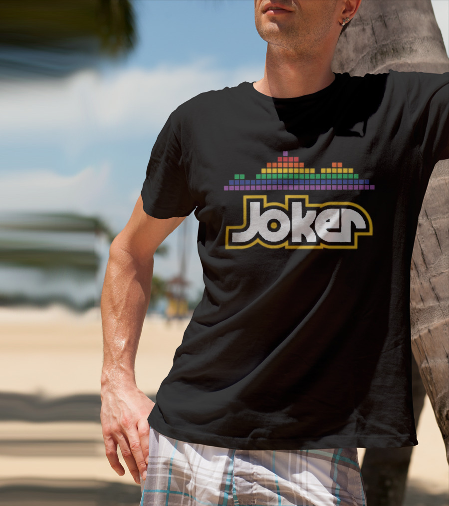 Joker Logo Dan Patrick Shop Rainbow Equalizer T-Shirt