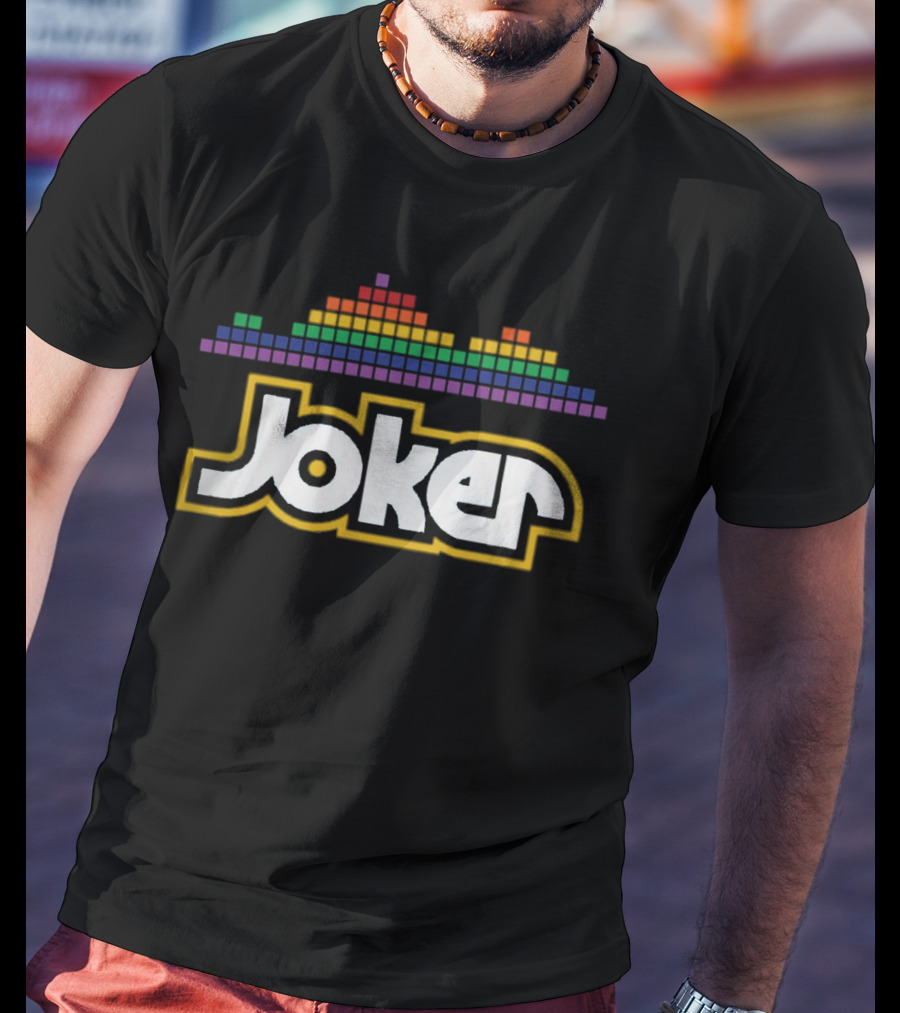 Joker Logo Dan Patrick Shop Rainbow Equalizer T-Shirt