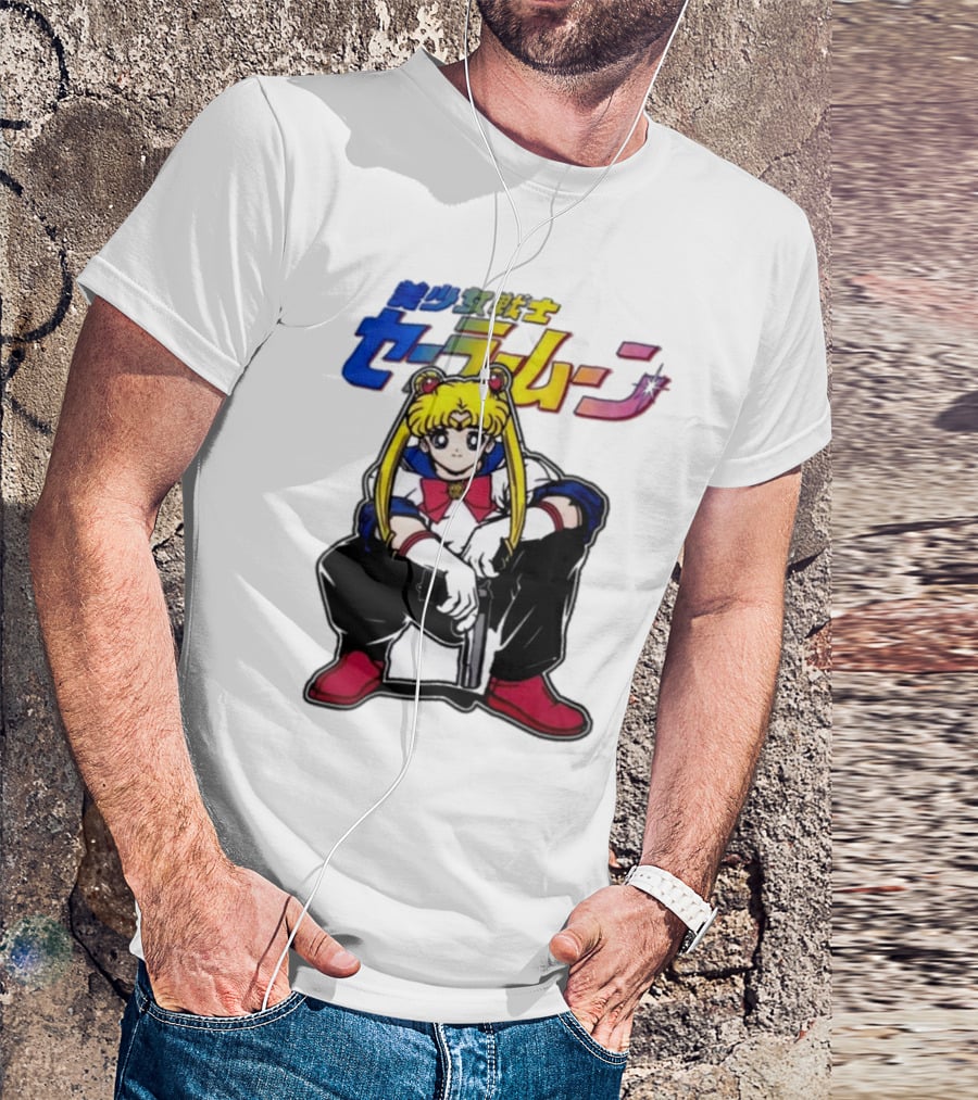 Bishoujo Senshi Sailor Moon With Gun T-Shirt
