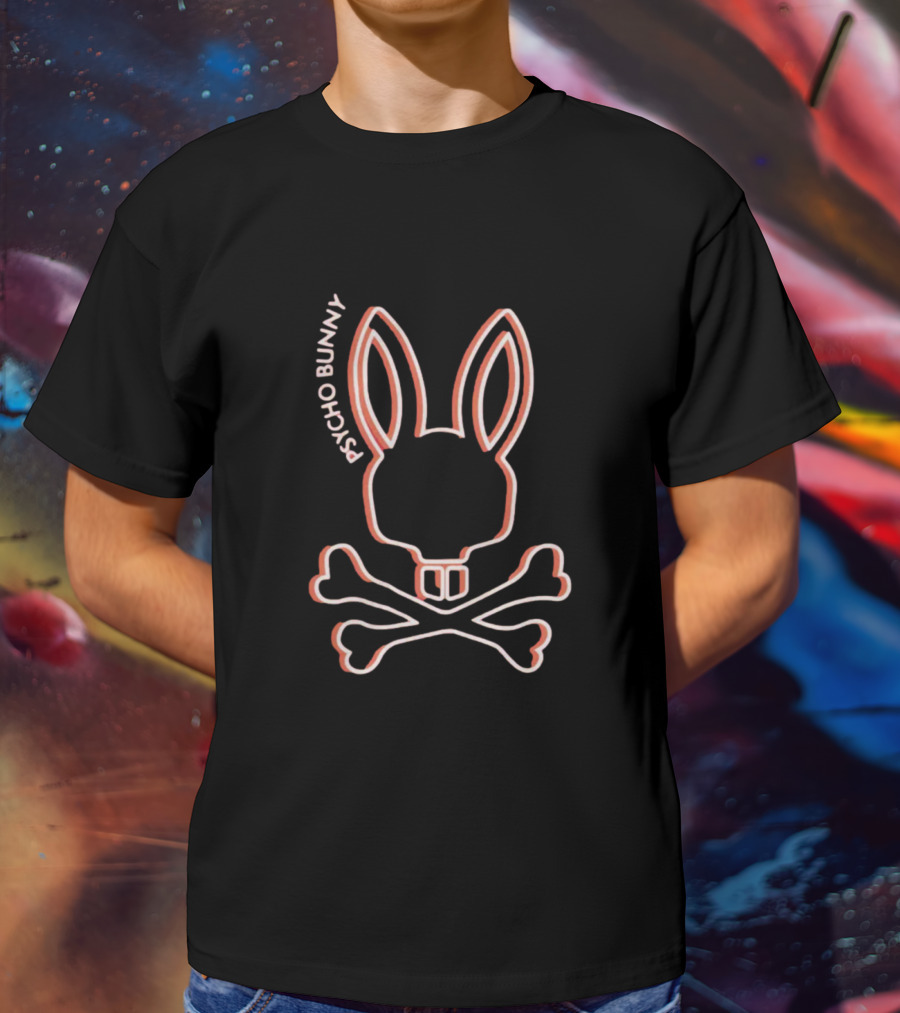 Psycho Bunny Gresham High Density Skull And Crossbones Bunny T-Shirt