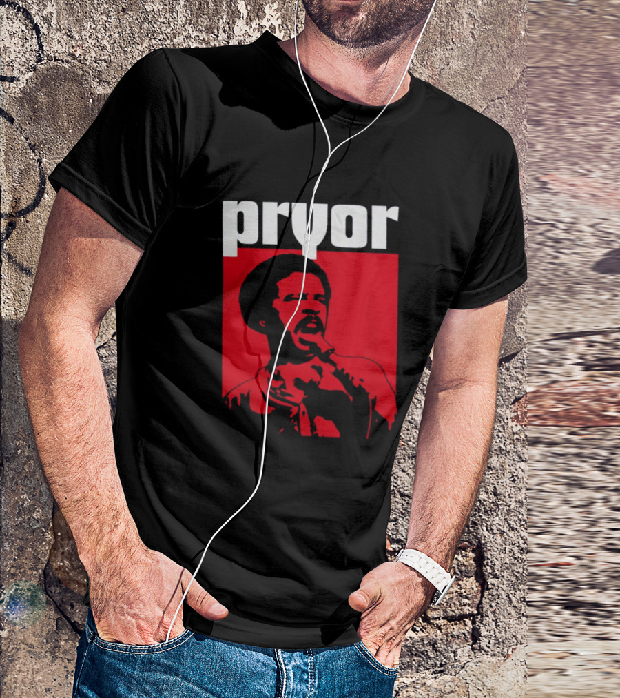 Pryor Richard Pryor Red Stencil Shop T-Shirt