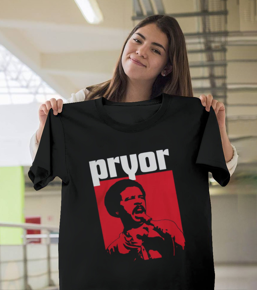 Pryor Richard Pryor Red Stencil Shop T-Shirt