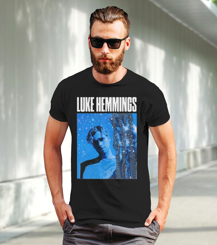Luke Hemmings Live At The Fonda June 08 Blue Starry Night Aesthetic T-Shirt