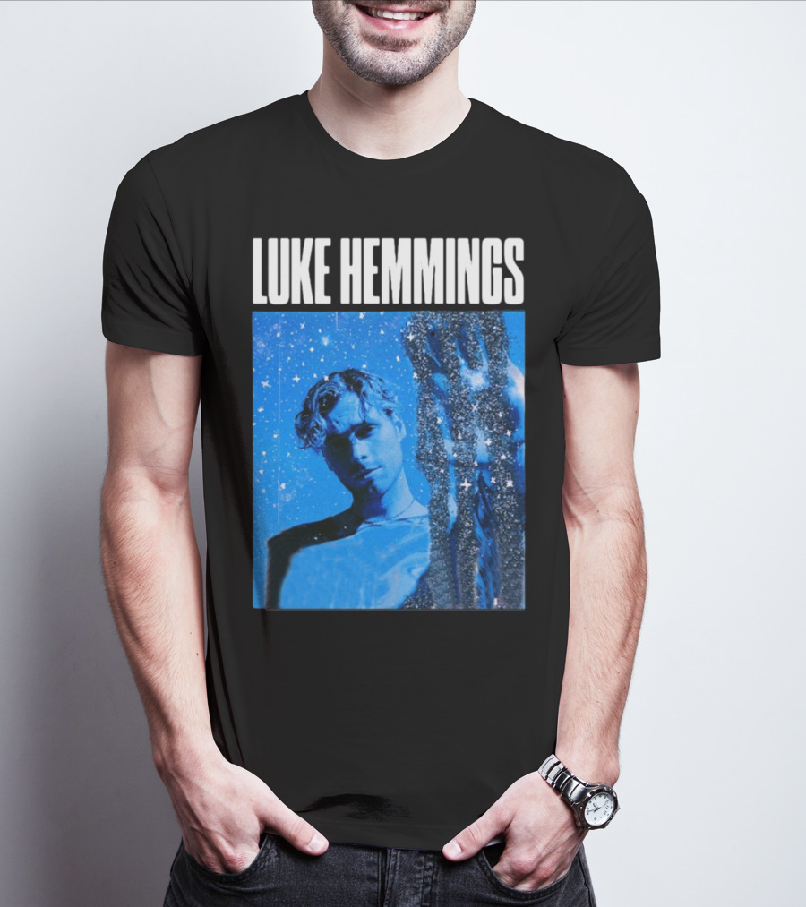 Luke Hemmings Live At The Fonda June 08 Blue Starry Night Aesthetic T-Shirt