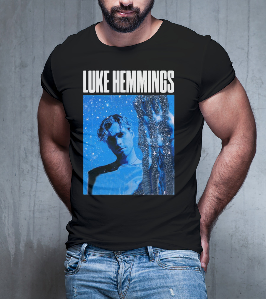 Luke Hemmings Live At The Fonda June 08 Blue Starry Night Aesthetic T-Shirt