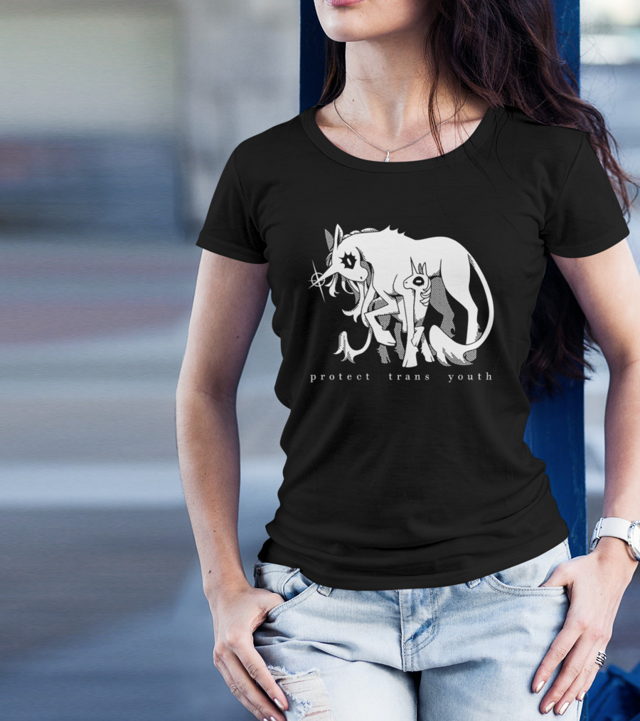 Protect Trans Youth Unicorn Support T-Shirt