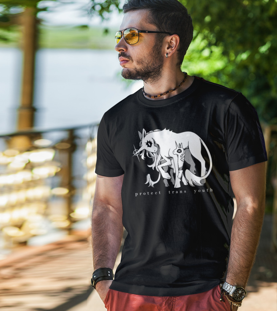 Protect Trans Youth Unicorn Support T-Shirt